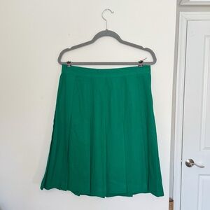 Vintage Green Pleated Jones New York Women's Skirt
